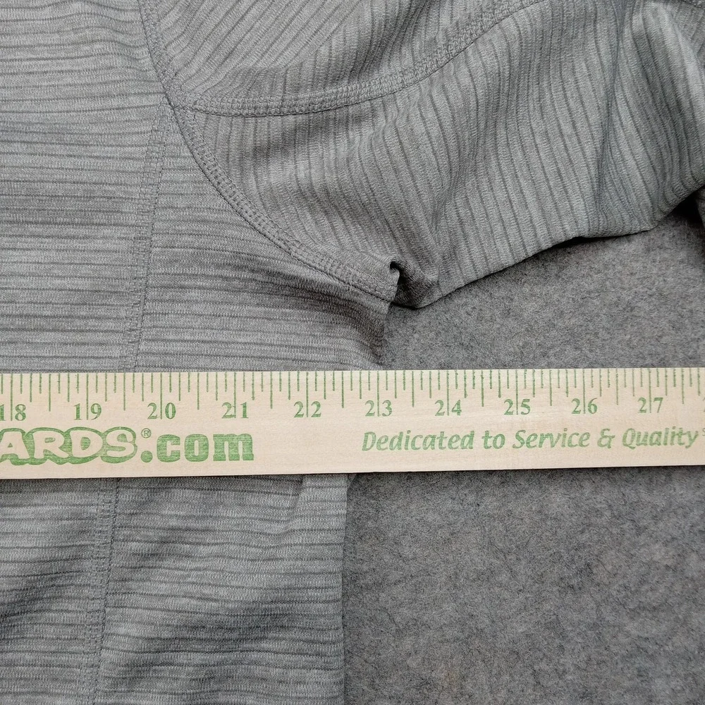 Vineyard Vines Pullover Mens XL Gray Striped Performance 1/4 Zip Long Sleeve Top